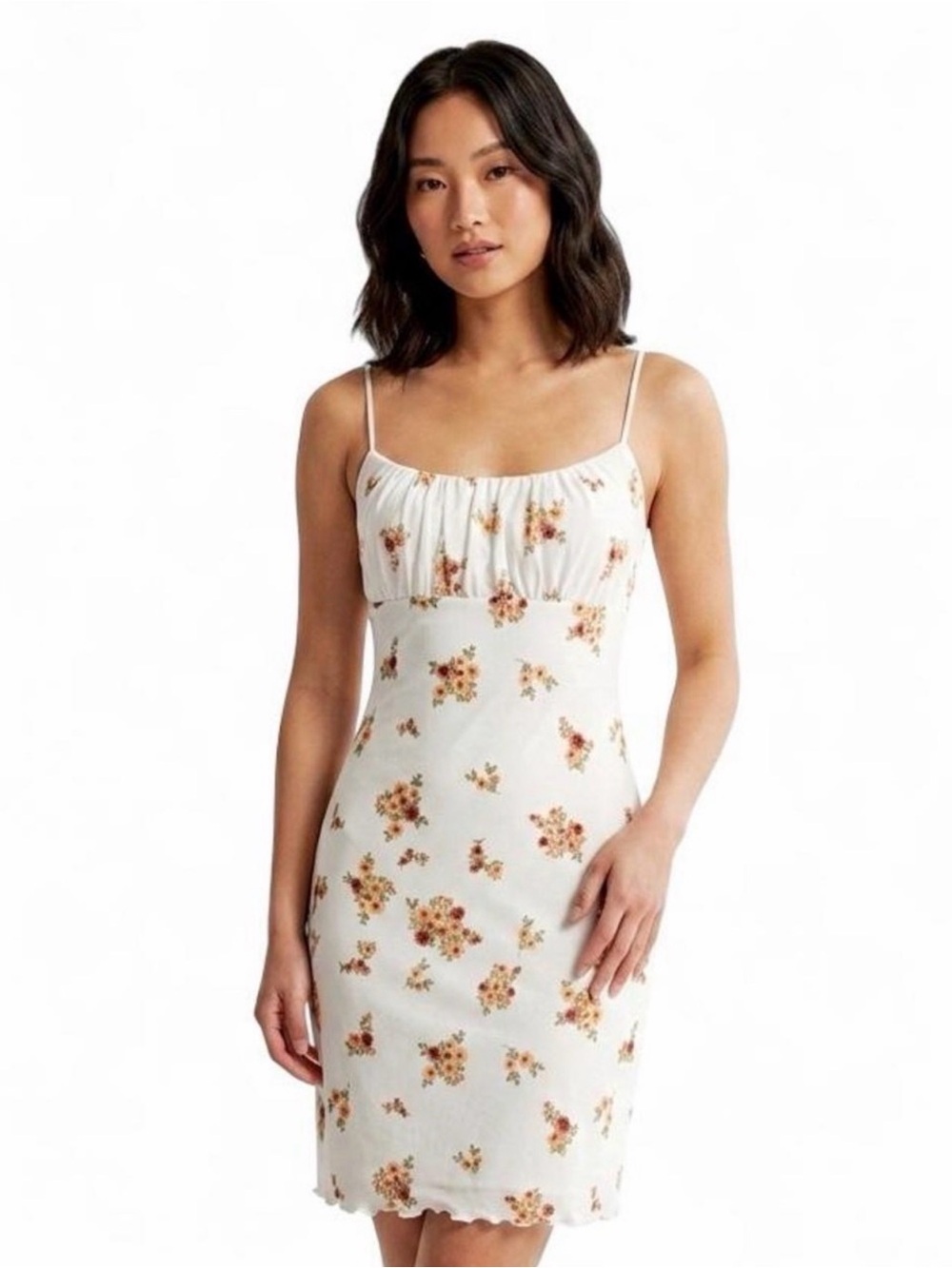 No Comment NY-LA White Floral Camisole Top